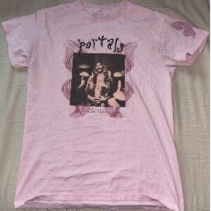 Melanie Martinez 'Portals' Graphic Tee - White with Pastel Pink